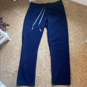 FIGS Navy High Waisted Livingston Basic Scrub Pants